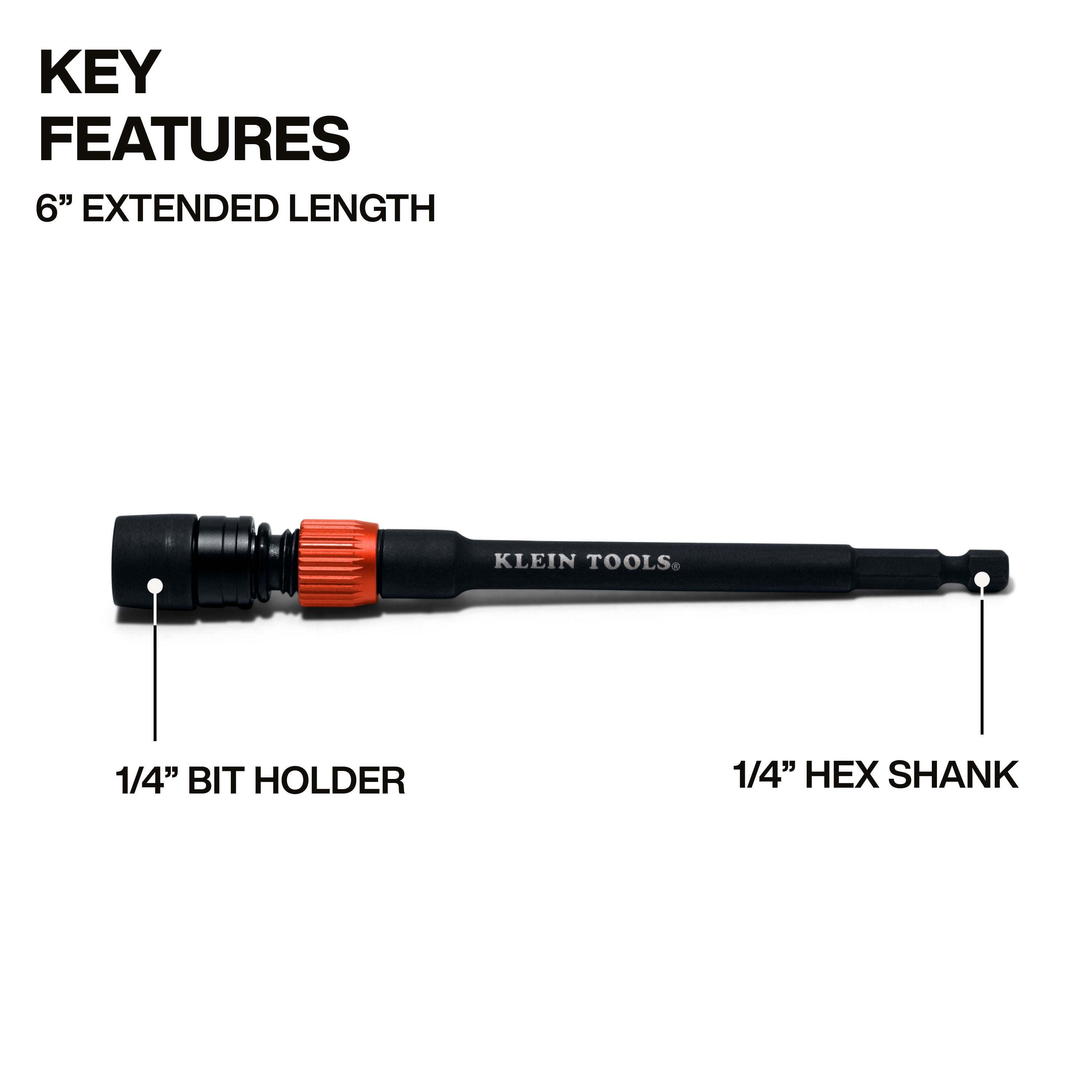 Klein 31088 6-Inch Dual-Lock Impact Extension - Ace Tool Group - Ace Tool Group