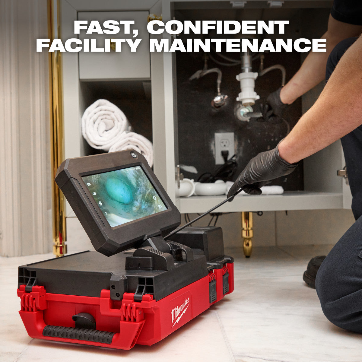 Milwaukee 3154-20 M12 75' Drain Camera w/ PACKOUT Compatibility - Ace Tool Group - Milwaukee