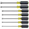 Klein Tools 647M 7-Piece Magnetic Tip Nut Driver Set - 6'' Hollow Shafts - Ace Tool Group - Klein