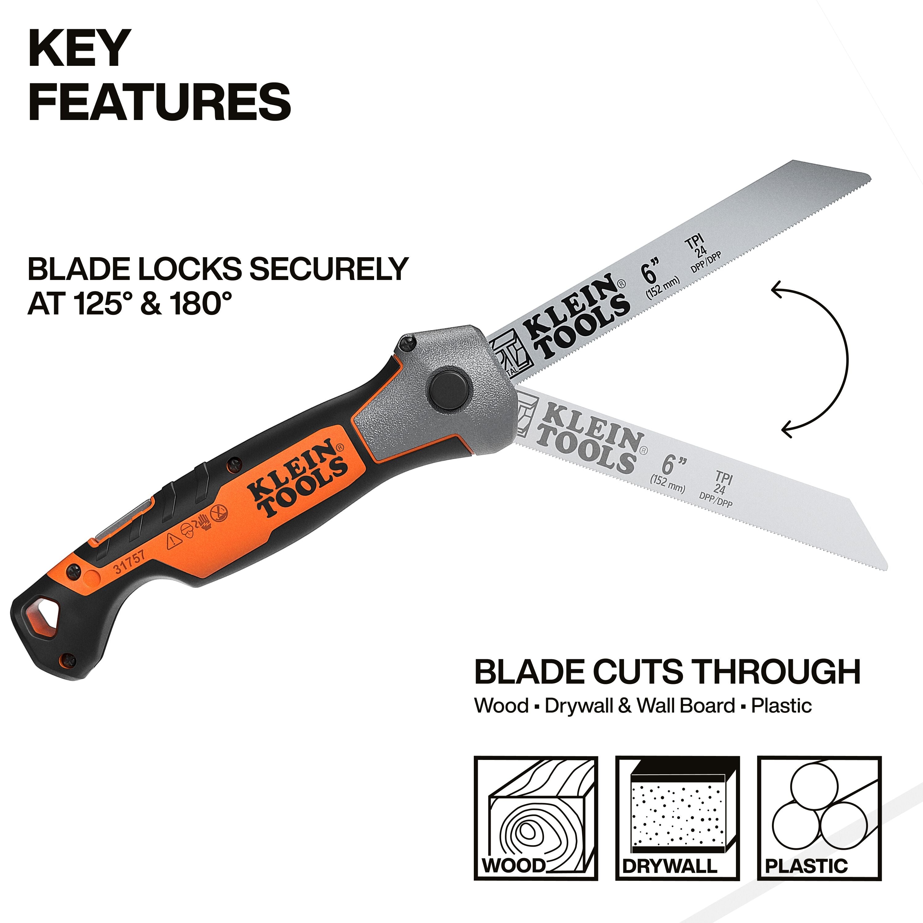 Klein 31757 Folding Multi-Purpose Jab Saw - Ace Tool Group - Klein