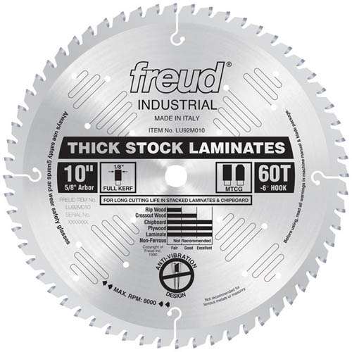 Freud Tools 10" Thick-Stock Laminate Blade - Ace Tool Group - Freud