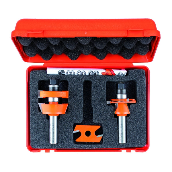 CMT 800.624.11 3-Piece Adjustable shaker router bit set, 1/2-Inch Shank - Ace Tool Group - CMT