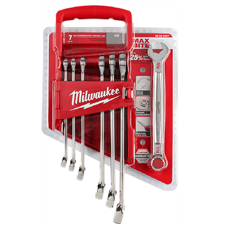 Milwaukee 48-22-9407 7pc Wrench Set - SAE - Ace Tool Group - Milwaukee