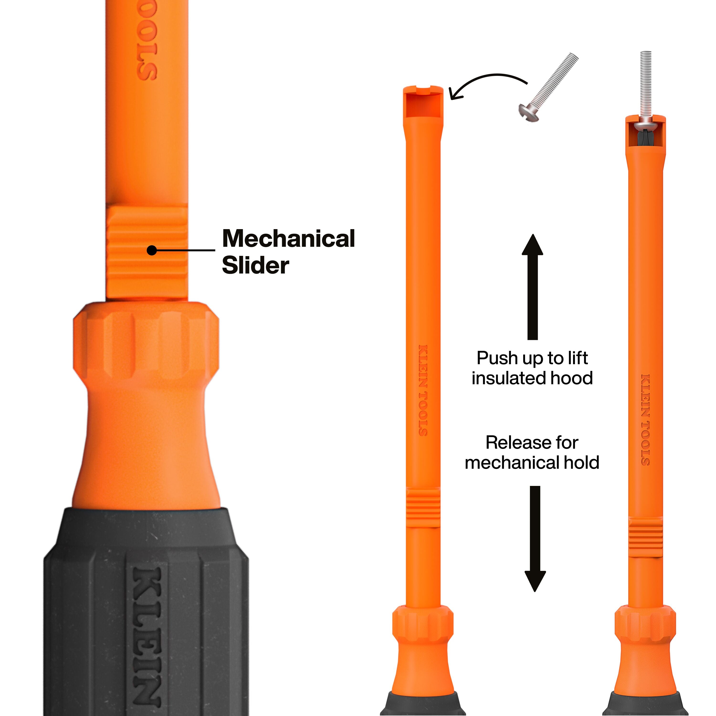 Klein 32216INS #2 Phillips Insulated Hooded Screw Holding Screwdriver