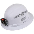 Klein 60407RL Hard Hat, Vented Brim w/Headlamp - Ace Tool Group - Klein
