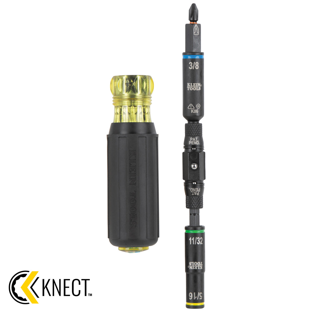 Klein 32528HD KNECT 10-in-1 Impact-Rated Screwdriver / Nut Driver - Ace Tool Group - Klein