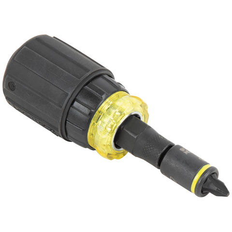Klein 32561HDRT KNECT 7-in-1 Ratcheting Impact-Rated Stubby Screwdriver/Nut Driver - Ace Tool Group - Klein