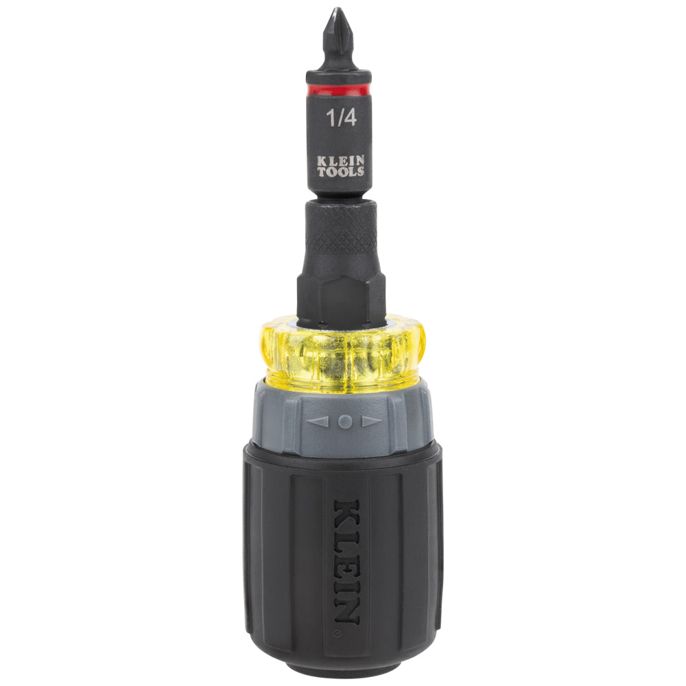 Klein 32561HDRT KNECT 7-in-1 Ratcheting Impact-Rated Stubby Screwdriver/Nut Driver - Ace Tool Group - Klein