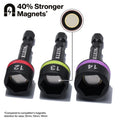 Klein KLE-32926SM Magnetic Power Nut Setters, 2-Inch Shaft, 6-Piece Metric - Ace Tool Group - Klein Tools