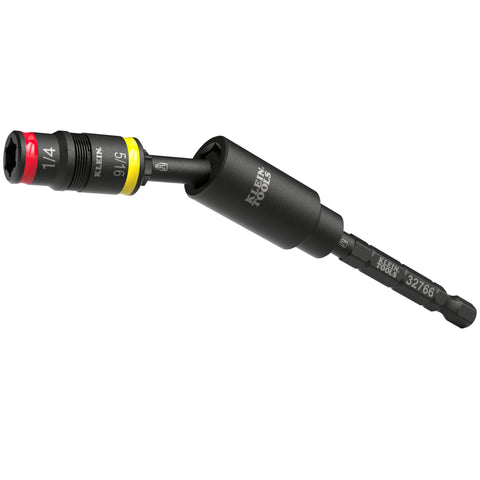 Klein 32982 Impact Flip Socket With Swivel Adapter, 3-Piece - Ace Tool Group - Klein