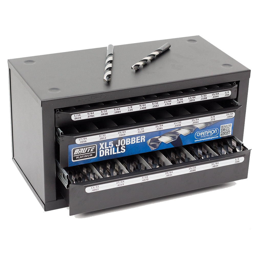 Champion D1-Xl5-Ltd Jobber Twist Drill Set - Ace Tool Group - Champion Cutting