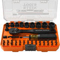 Klein 33806 ProFlex Impact Driver Bit and Socket Set, SAE, 43-Piece - Ace Tool Group - Ace Tool Group