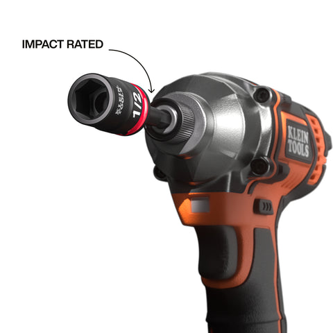 Klein 33809 Grab-And-Go Impact Socket Set, SAE, 10-Piece - Ace Tool Group - Klein