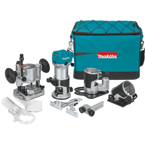 Makita RT0701CX3 1'1/4 HP Compact Router Kit - Ace Tool Group - Makita