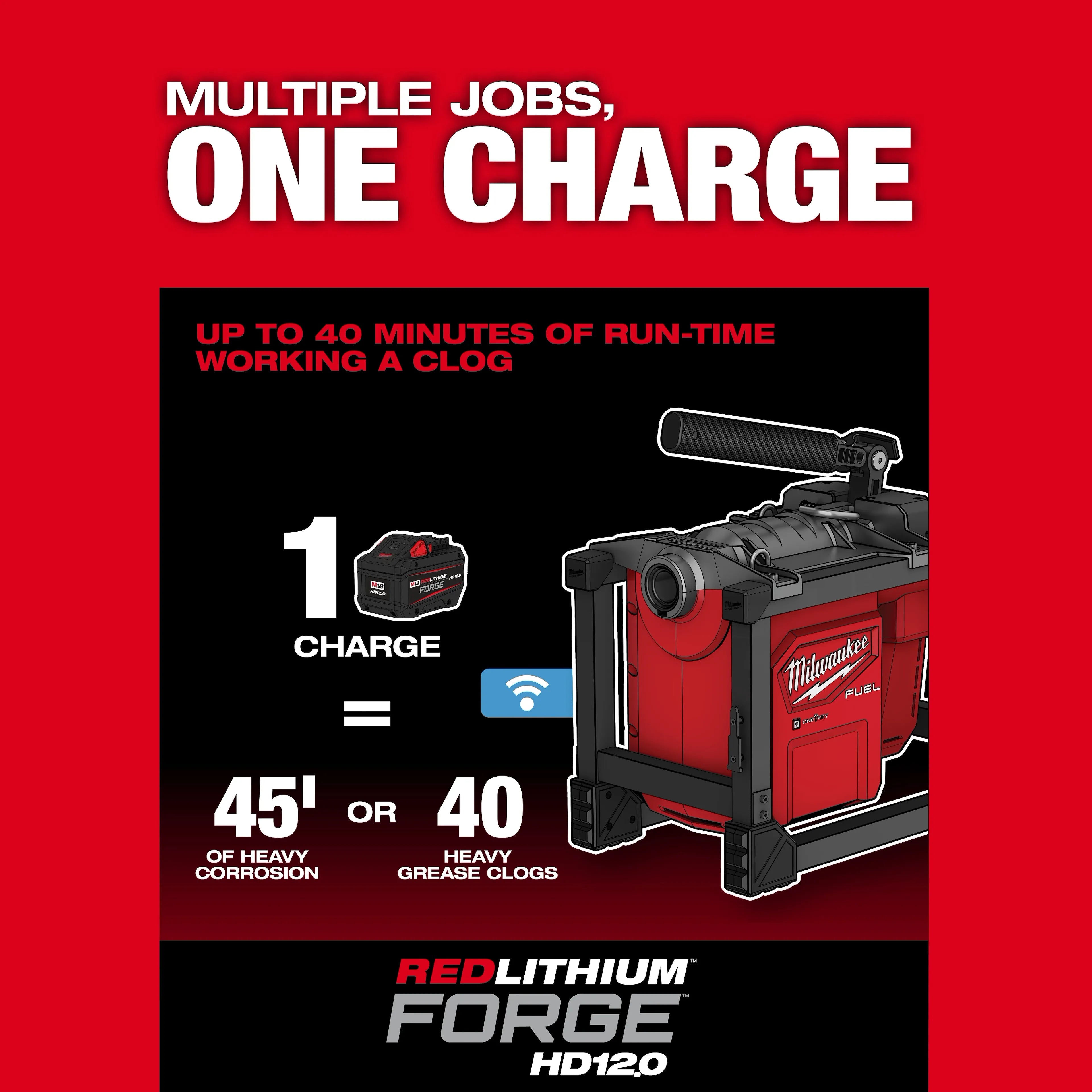 Milwaukee 2818-21 M18 FUEL Sectional Machine For 5/8" & 7/8" Cable