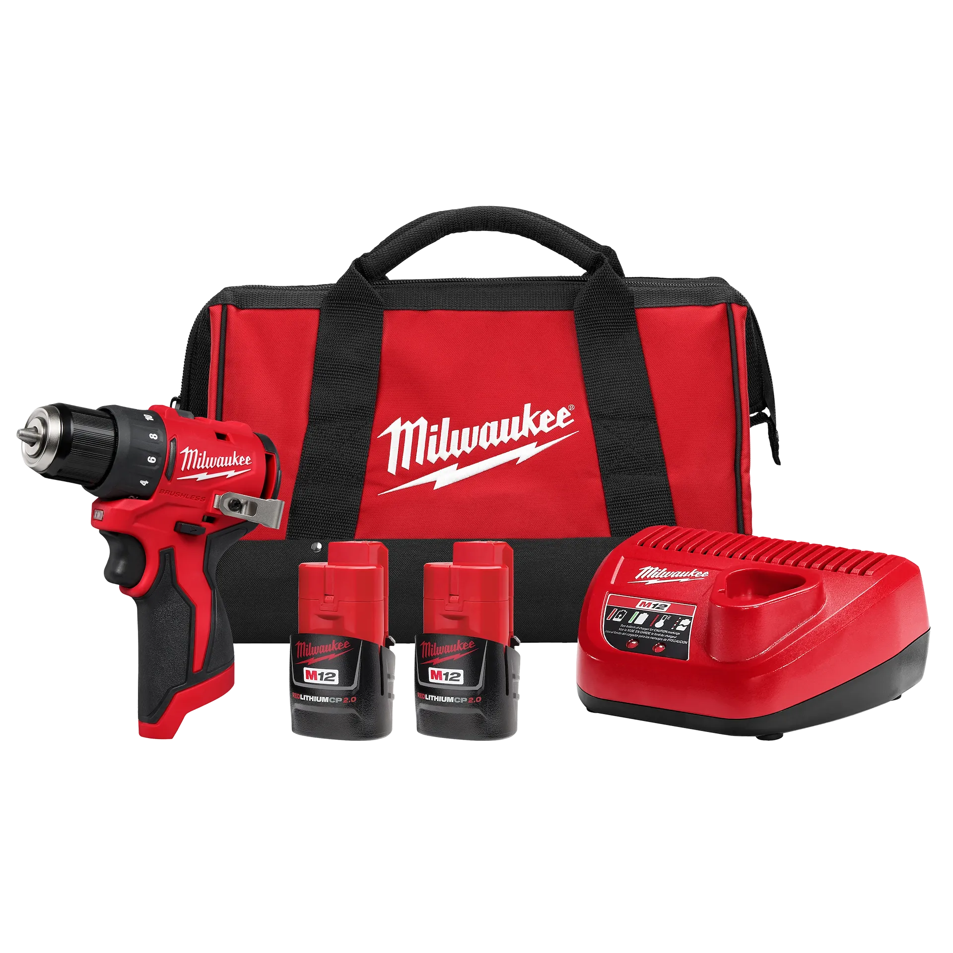 Milwaukee 3401-22 M12 Subcompact Brushless 3/8" Drill/Driver Kit - Ace Tool Group - Milwaukee