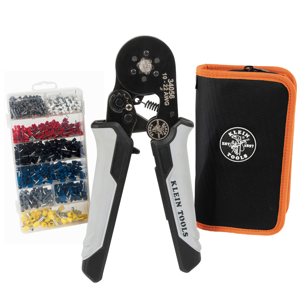 Klein 34061 Ratcheting Ferrule Hex Crimper Set - Ace Tool Group - Klein Tools