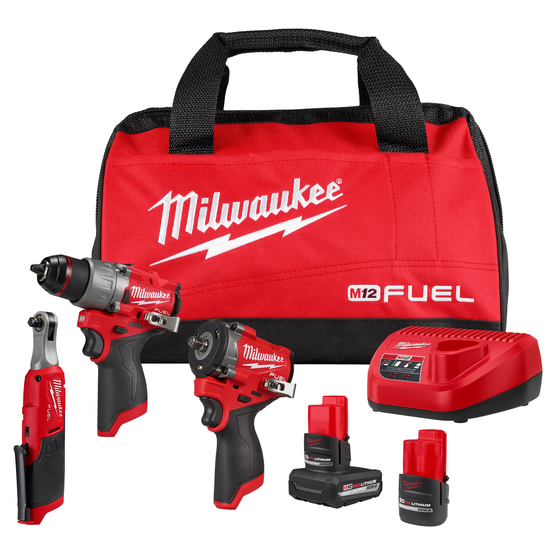 Milwaukee 3424-23 M12 FUEL 3-Tool Combo Kit - Ace Tool Group - Milwaukee