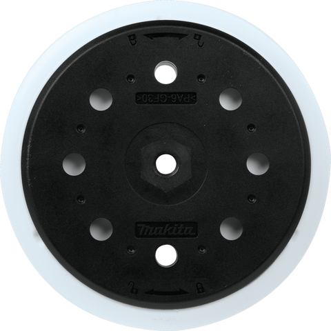 Makita 197314-7 6 in. Round Sanding Backing Pad, Hook and Loop, Soft, BO6050J - Ace Tool Group - Makita