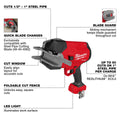 Milwaukee 3469-20 M18 FUEL ½-1 Steel Pipe Cutter - Ace Tool Group - Milwaukee