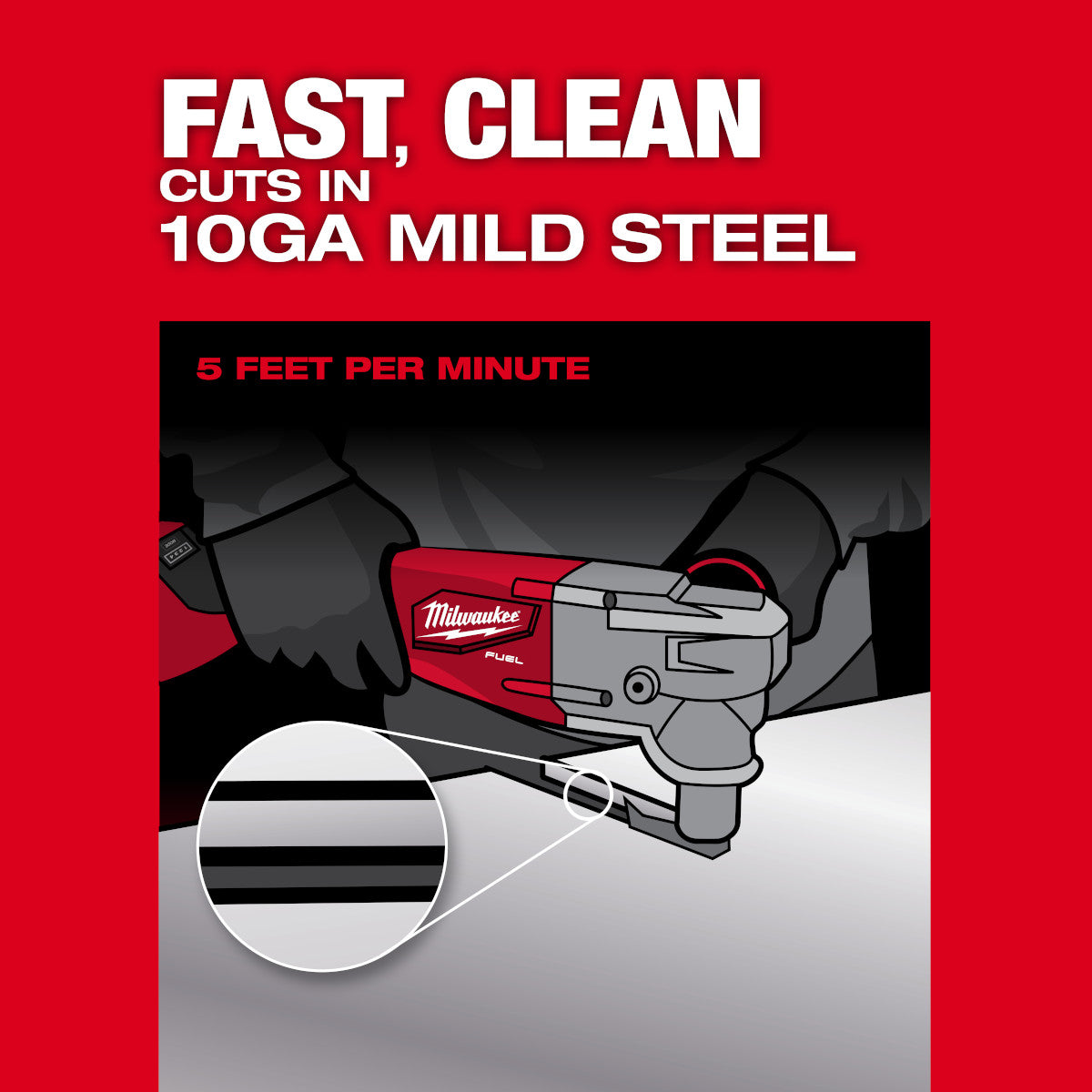 M18 FUEL 10 Gauge Nibbler - Ace Tool Group - Milwaukee