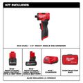 M12 FUEL 1/4" Right Angle Die Grinder Kit - Ace Tool Group - Milwaukee