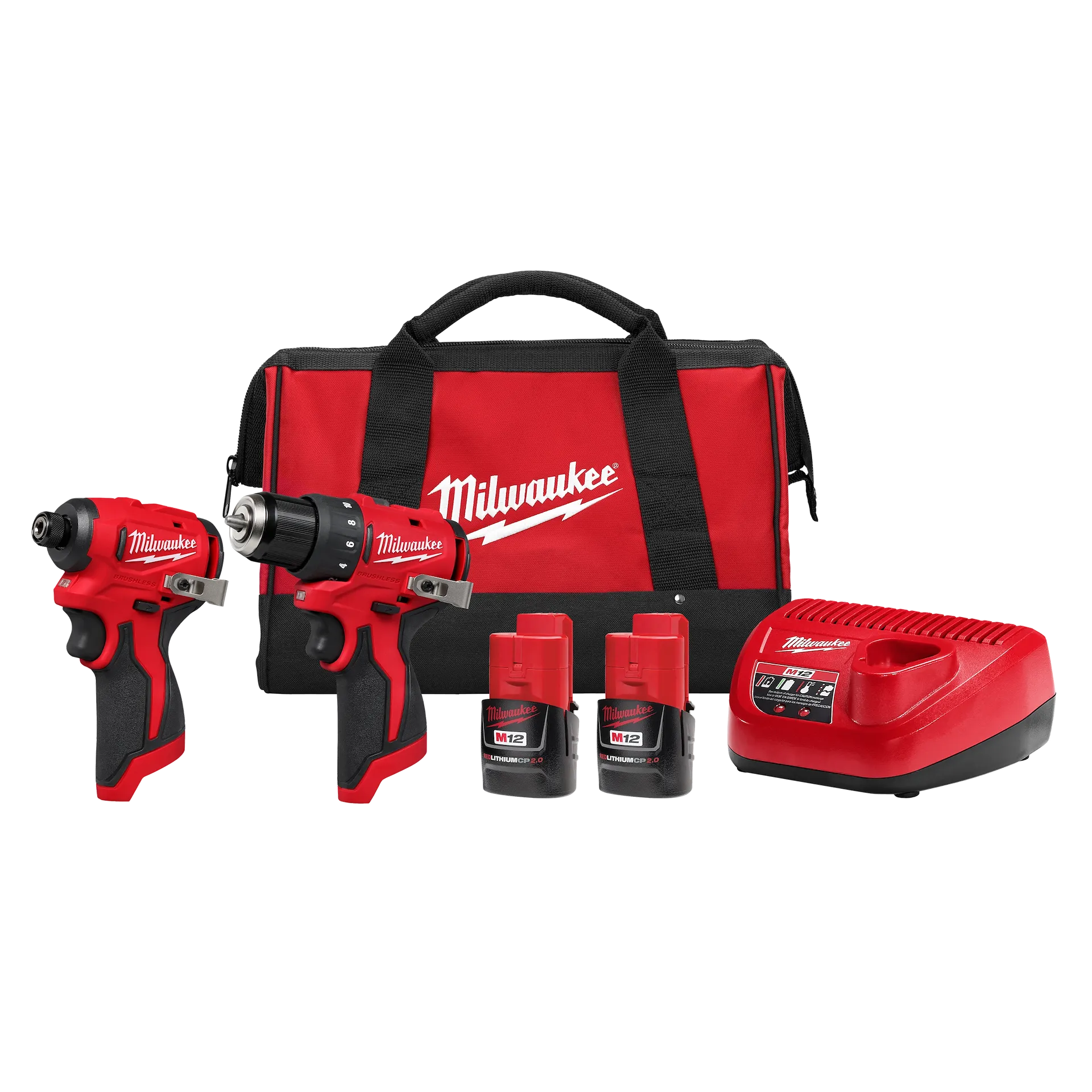 Milwaukee 3494-22 M12 Subcompact Brushless 2-Tool Combo Kit - Ace Tool Group - Milwaukee