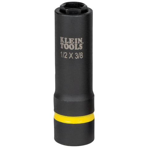 Klein 66061 2-in-1 Impact Socket, 6-Point, 1/2 3/8 in. - Ace Tool Group - Klein