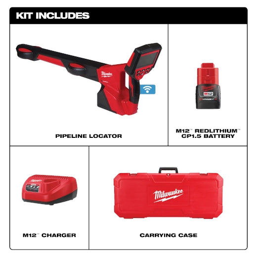 Milwaukee 2580-21 M12 Pipeline Locator Kit - Ace Tool Group - Milwaukee