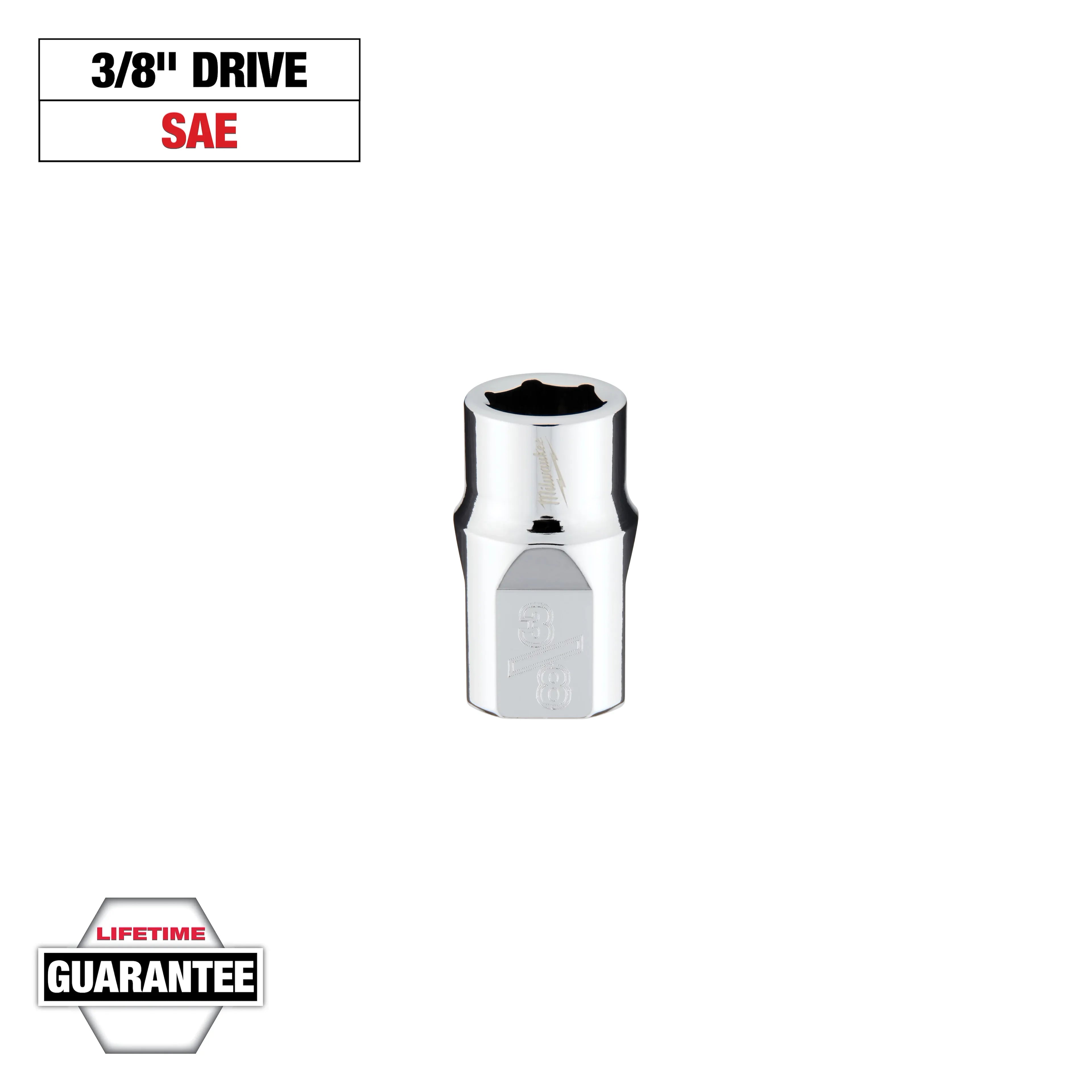 Milwaukee 45-34-9062 3/8 in. Drive 3/8 in. SAE 6-Point Socket - Ace Tool Group - Milwaukee