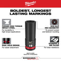 Milwaukee 49-66-6801 SHOCKWAVE Impact Duty Socket 3/8" Dr 19PC MM PACKOUT  Set - Ace Tool Group - Milwaukee