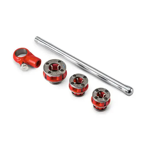 RIDGID 36345 00-R NPT-1/2-1 Exposed Manual Ratchet Threader Set - Ace Tool Group - Ridgid