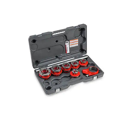 RIDGID 36475 NPT 12-R Exposed Manual Ratchet Threader Set, 1/2 in. to 2 in. NPT - Ace Tool Group - Ridgid