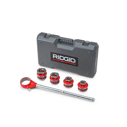 RIDGID 36480 12-R Exposed Manual Ratchet Threader Set, 1/2 in. to 1 1/4 in. NPT - Ace Tool Group - Ridgid