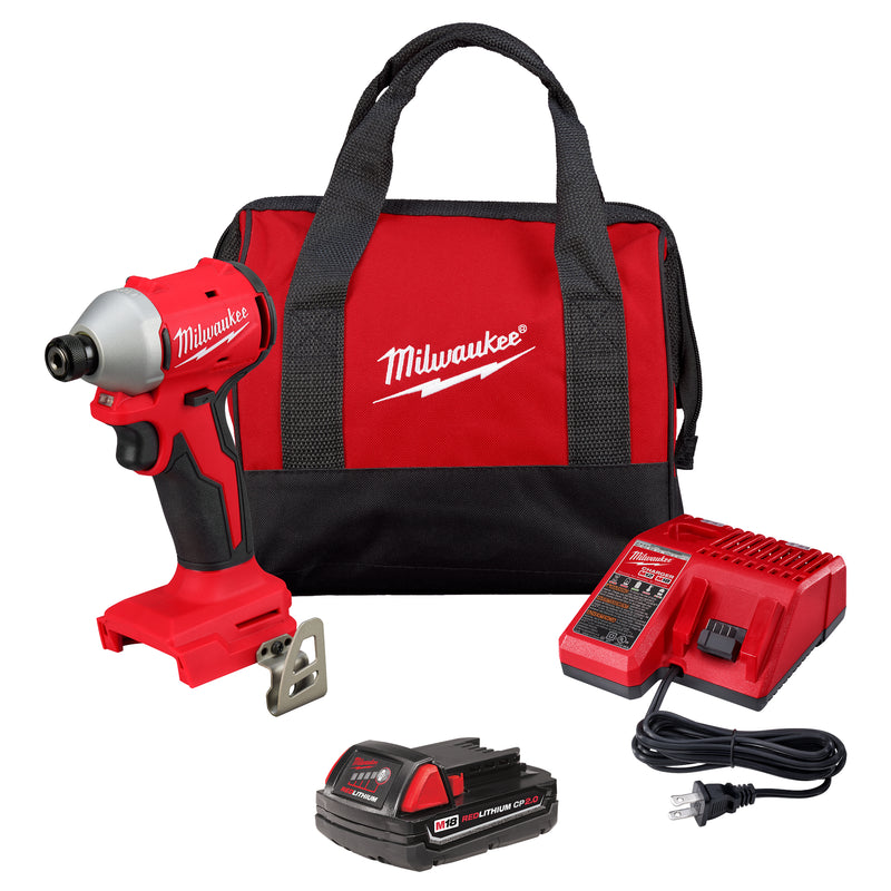 Milwaukee 3650-21CT M18™ Compact Brushless 1/4" Hex Impact Driver Kit - Ace Tool Group - Milwaukee Tool