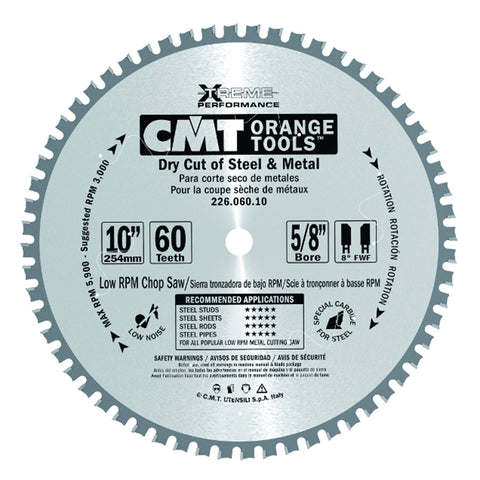CMT 226.036.06 Dry Cut Steel Saw Blade, 6-1/2-Inch x 36T TCG - Ace Tool Group - CMT