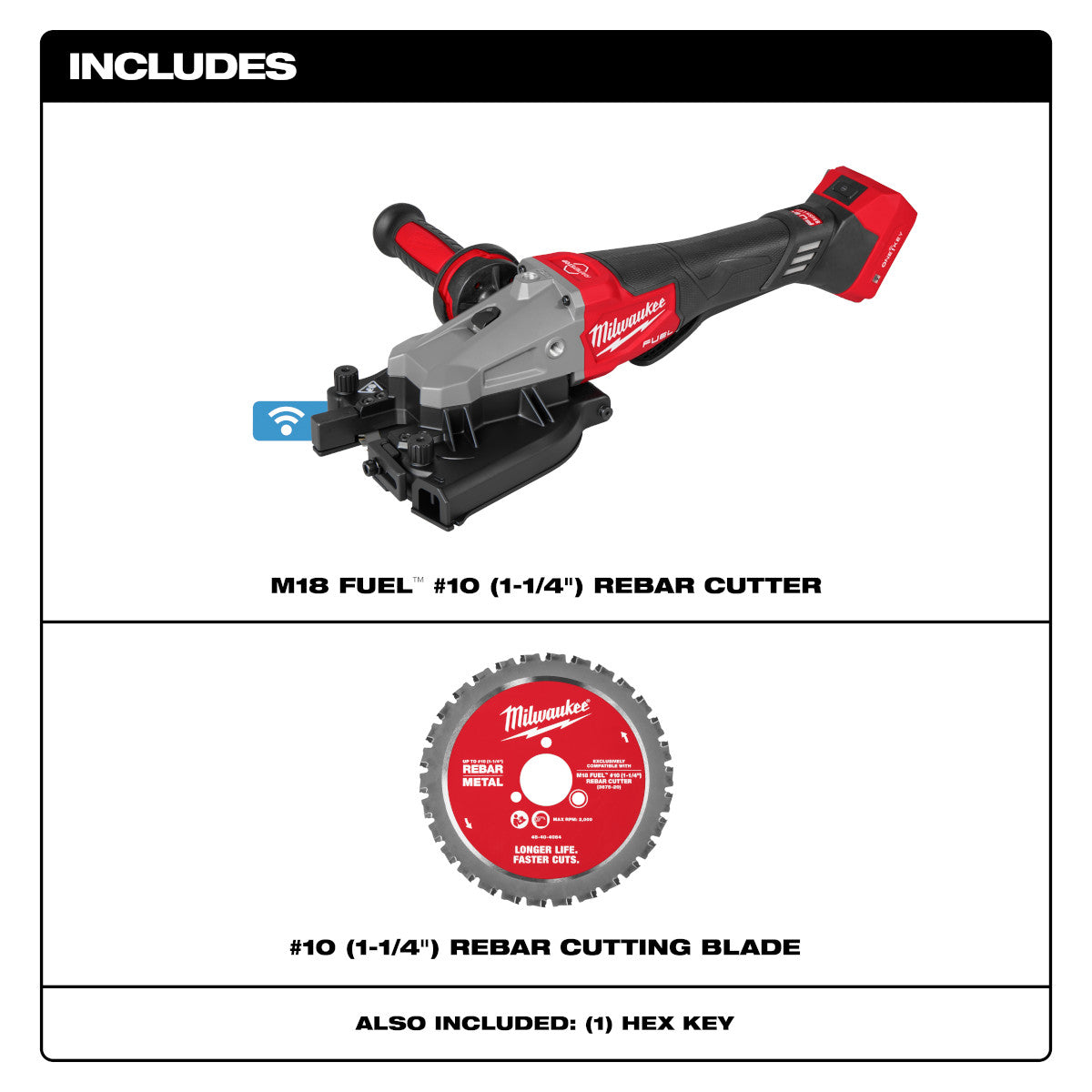 Milwaukee 3675-20 M18 FUEL #10 (1-1/4") Rebar Cutter - Ace Tool Group - Milwaukee