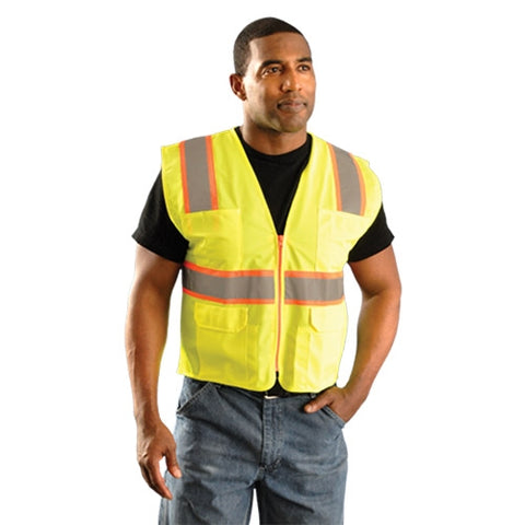 Occunomix LUX-ATRNSM Classic Mesh Two-Tone Surveyor Vest - Ace Tool Group - Occunomix