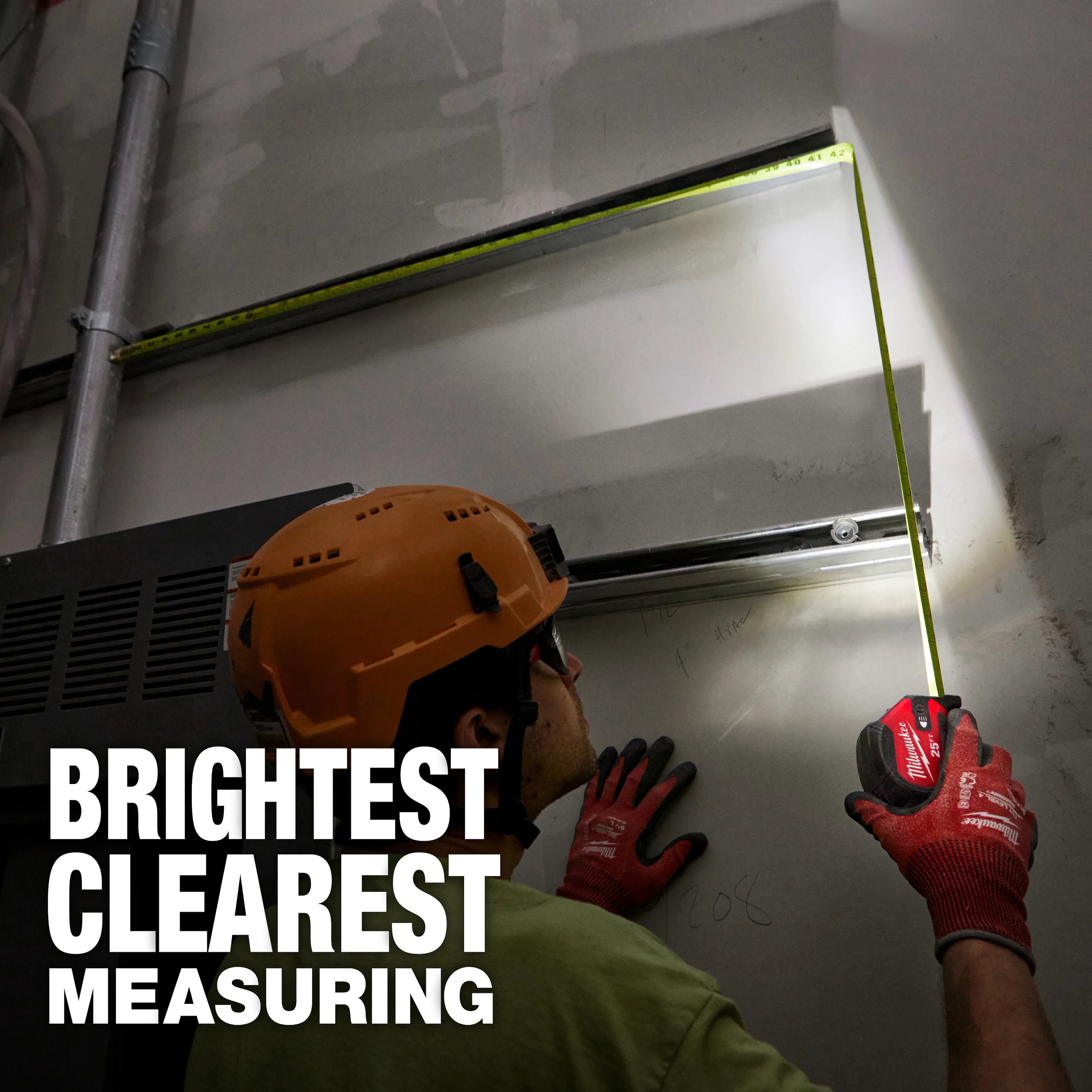 Milwaukee 48-22-0428 25ft Tape Measure w/ 100L Light - Ace Tool Group - Milwaukee