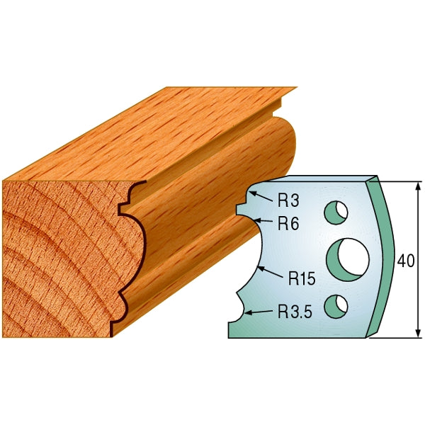 CMT 690.104 Pair of Profiled Knives for Shaper Cutters - Ace Tool Group - CMT