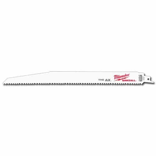 Milwaukee 48-00-8027 Super Sawzall Ax Blades 12 Inch - Ace Tool Group - Milwaukee