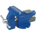 Irwin 2026303 2026303 Bench Vise, 4 in Jaw Opening, 4-1/2 in W Jaw, 2-3/8 in D Throat, Cast Iron/Steel, Pipe Jaw - Ace Tool Group - Irwin