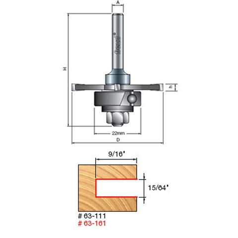 Freud Tools 9/16" Depth Slotting Cutter Set - Ace Tool Group - Freud