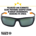 Klein 60539 Pro Safety Glasses, Polarized Lens - Ace Tool Group - Klein