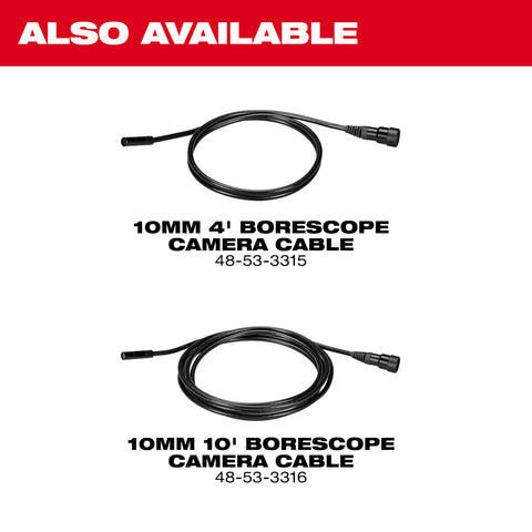 10mm 4' Borescope Camera Cable for M12 Wireless Monitor - Ace Tool Group - Milwaukee