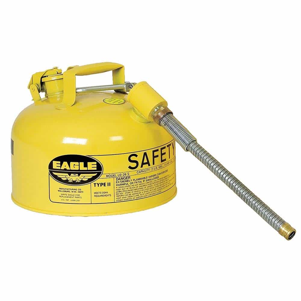 Eagle U2-26-SY Type II Safety Can for Diesel with 7/8" Flexible Spout - Ace Tool Group - Eagle