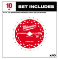 Milwaukee 48-41-0723 7-1/4 in. 24T Worm Drive Framing Circular Saw Blade 10 Pack - Ace Tool Group - Milwaukee