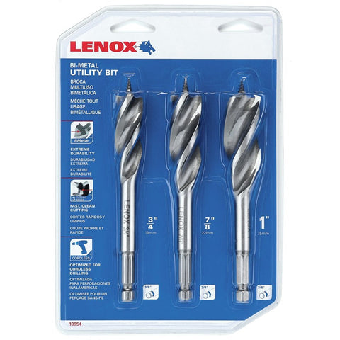 Lenox 10954-300S General Bi-Metal Utility Bit Kit 3-Piece - Ace Tool Group - Lenox
