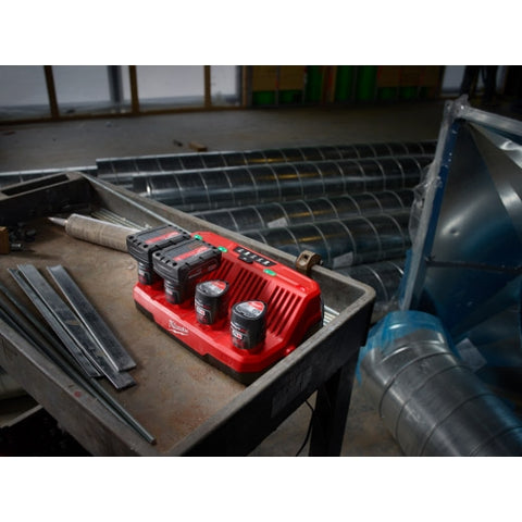 Milwaukee 48-59-1204 M12 Four Bay Sequential Charger - Ace Tool Group - Milwaukee