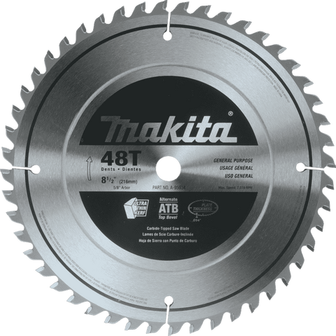 Makita A-95934 8-1/2" 48T Carbide-Tipped Miter Saw Blade - Ace Tool Group - Makita